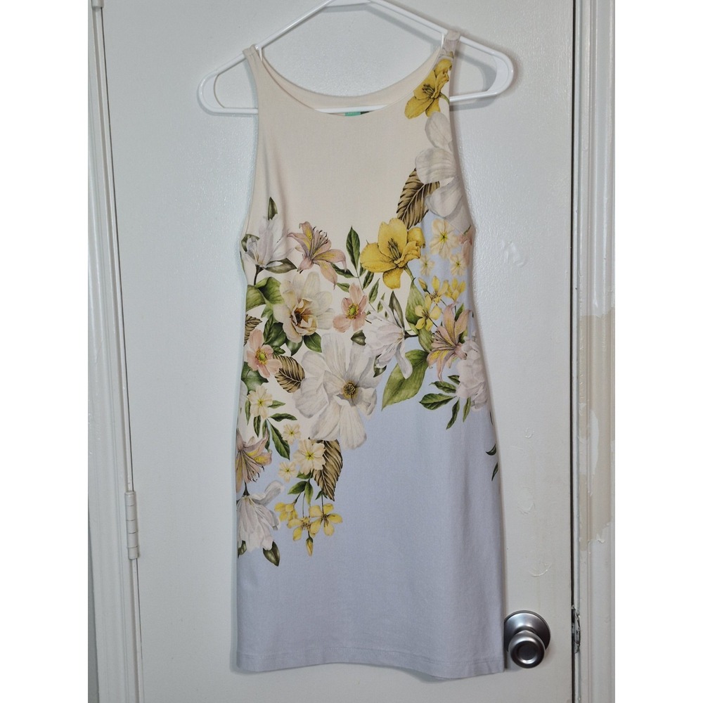 Farm Rio Made in Brazil Floral Sleeveless Shift Dress Womens Medium Botanical
